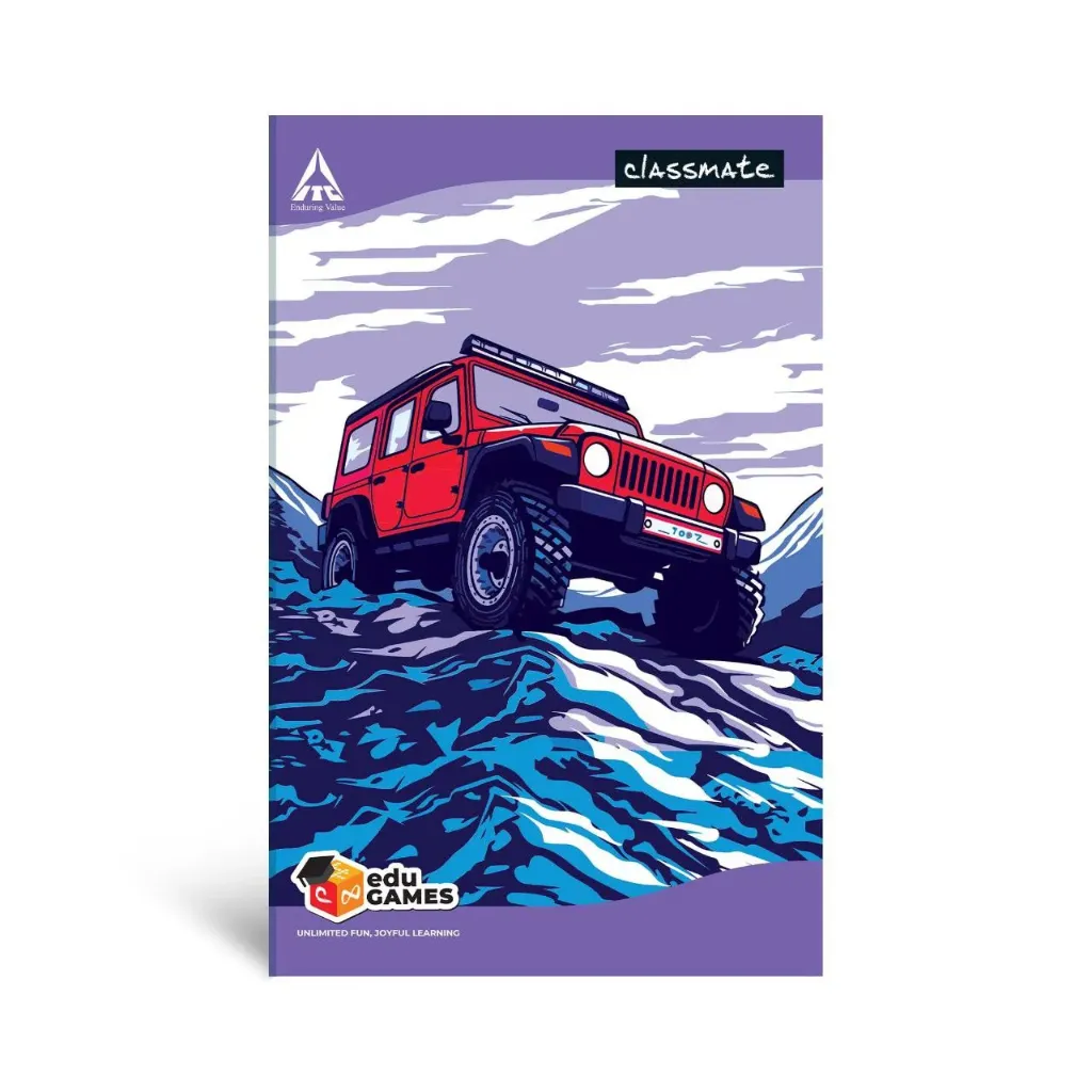 Classmate Long Book | 160 Pages | Unruled(plain) | 33.0cm x 21.0cm | Long Size Unruled Notebook for School Students (2)