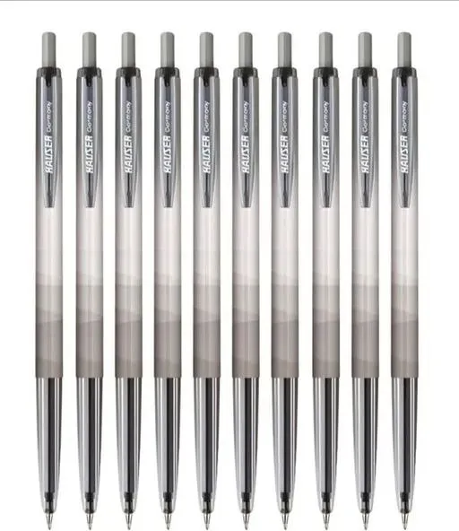 Hauser Auto-Click Ball Pen –  (Pack of 10) (Black)