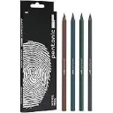 Pentonic SF Wooden Pencil | 4 Pastel Shades Body | Bold Writing & Easy to Erase, Set of 8