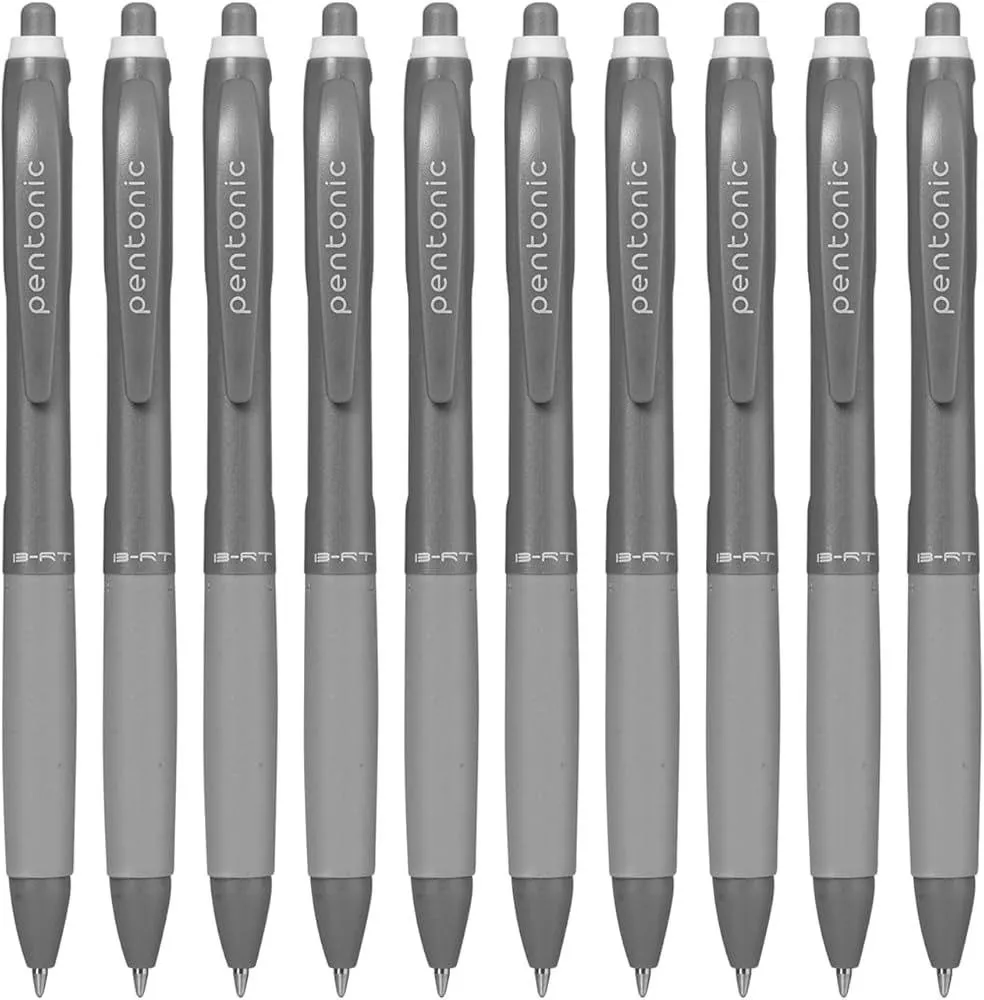 Pentonic B-RT Shades 0.7 mm Ball Point Pen Box Pack | Pack of 10 (Black)