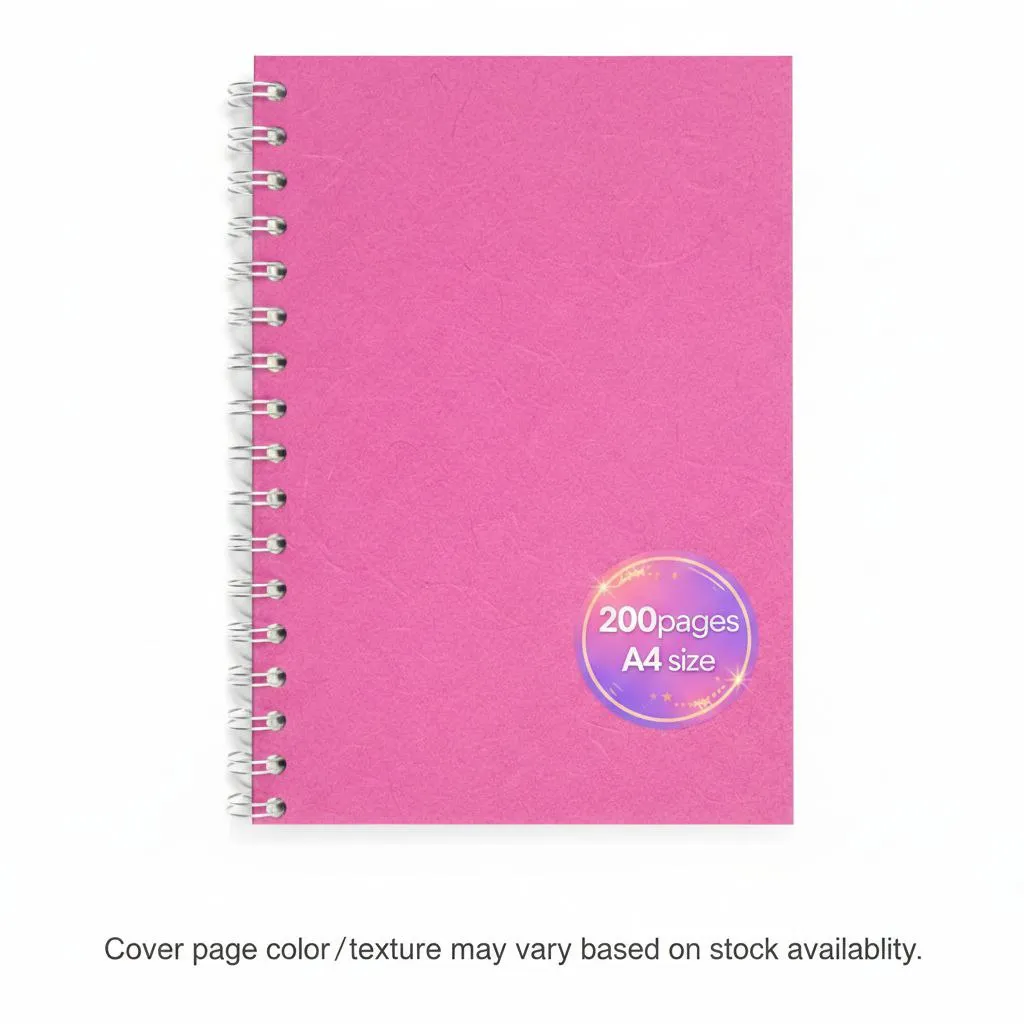 A4 Size Spiral Notebooks Single Line | 200 pages | 70 GSM Paper Quality (1)